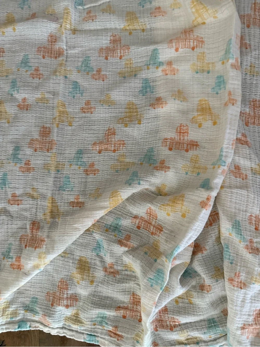 Aden brand 36 X 39 muslin swaddle blanket throw